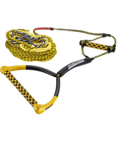 Seachoice 5-Section Wakeboard Rope - 75 Ft. Long - 15 In. Handle with Textured EVA Grip - 6 In. Trick Handle - Buy Online on GoSupps.com