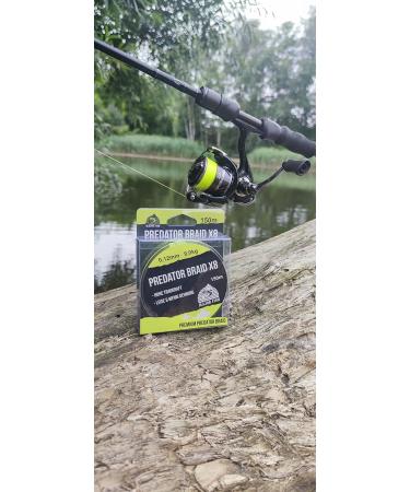 Major Fish Predator Braid 8-Strand Fishing Line - Lemon Yellow 150m 0.08mm 5kg Strength | International Shipping Available - Buy Online on GoSupps.com