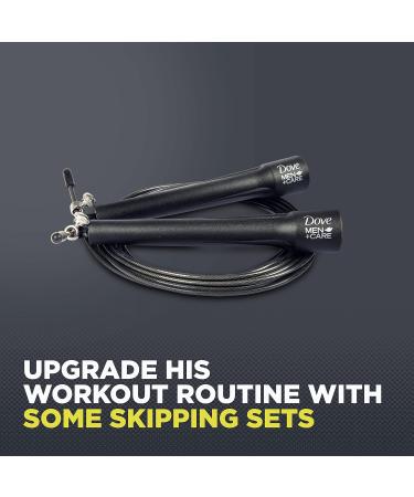 Dove Men+Care Sport Active Trio Gift Set - Body Wash, Shampoo & Conditioner, Anti-perspirant with Jump Rope - Perfect 3-Piece Gift for Him - Buy Online on GoSupps.com