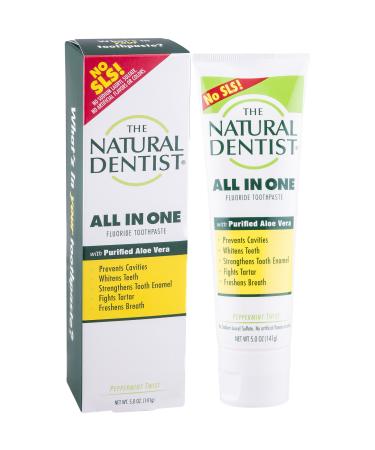 Natural Dentist All-In-One Toothpaste, Peppermint,5 Ounces (Pack of 3)