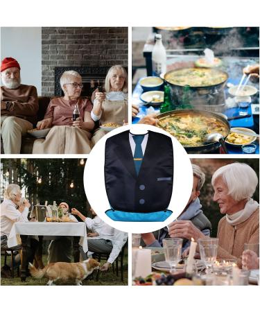 AIEX Adult Bibs Waterproof Floral Print | Washable & Reusable - Perfect for Easy Dining - Buy Online on GoSupps.com