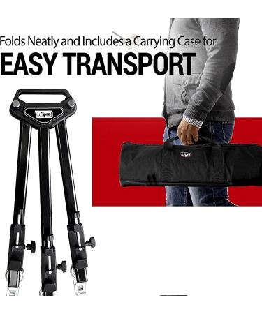 Vidpro PD-1 Professional Tripod Dolly - Heavy Duty with Adjustable Leg Mount and Locking Wheels - Carrying Case Included - Ideal for Cameras, Camcorders, and Lighting Equipment - Buy Online on GoSupps.com
