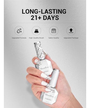 MelodySusie Gel Top Coat 15ml - No Wipe Glossy Finish Long Lasting for DIY & Nail Salon | Best Gel for Clear & Acrylic Nails - International Shipping Available - Buy Online on GoSupps.com