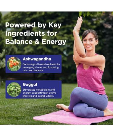 Thyroid Support Supplement for Women & Men Professional T4 T3 T2 Triple-Pathway Metabolism & Energy with L-Tyrosine Selenium Ashwagandha & Guggul Extract Standardized Herbs 60 Capsules 60 Count (Pack of 1) - Buy Online on GoSupps.com