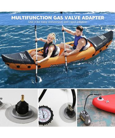 Spiral Air Plug Boston Valve for Inflatable Boat - Black | One-way Inflation Replacement Screw for Kayak, Raft, Pool Boat, Fishing Boats | Airbeds Accessory - Buy Online on GoSupps.com