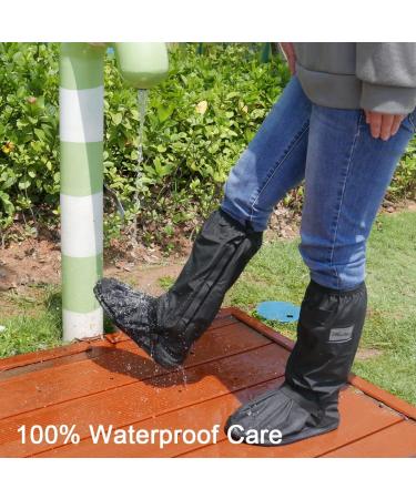 LINKEASE Waterproof Shoe Cover - Foldable & Reusable with Reflector | 2 Pairs XX-Large - Ideal for Motorcycle, Fishing, Cycling & More - Buy Online on GoSupps.com