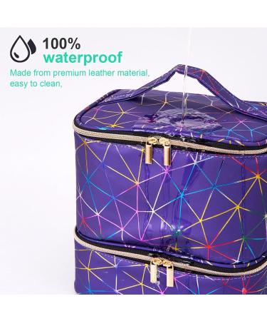 Nail Kit Organizer Nail Supplies Organizer | Nail Storage Organizer Sponge Partitions Nail Polish Bag Organizer Sturdy Handle for Nail Polish Blue - Buy Online on GoSupps.com