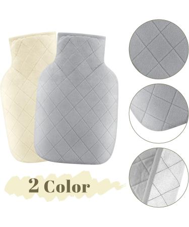 Premium 2L Heat Bottle with Removable Plush Covers - Natural Rubber Hot Therapy Hand Warmers (1 Pack) - Buy Online on GoSupps.com