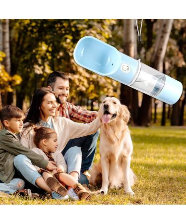 Edoxus Multifunctional Dog Water Bottle - Portable Drinking Bottle for Dogs & Cats | Ideal for Outdoor Hiking - Blue - Buy Online on GoSupps.com