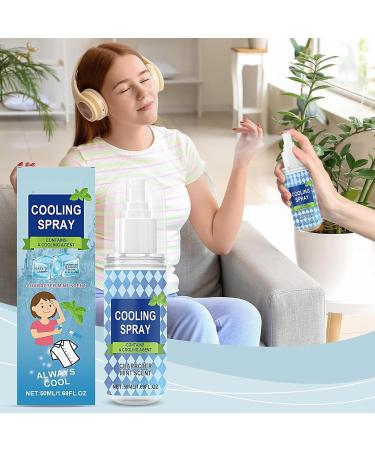  Kanoauo Refreshing Mist 50ml Convenient Cooling Spray - Liquid Hydrating Icy Mist with UV Protection for Daily Use Outdoors Hot Weather Beach Golf Sports and Hiking - Buy Online on GoSupps.com