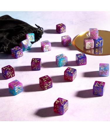 24-Piece Dice Token Counters - D6 Cube Loyalty Counter Dice for MTG CCG Card Gaming - 2 Styles - Buy Online on GoSupps.com