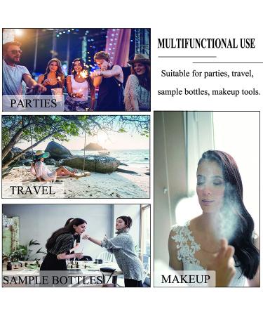 Mini Refillable Glass Spray Bottle 5ml - 60 Pcs Set for Travel, Essential Oils, Perfume & Cleaning - Buy Online on GoSupps.com