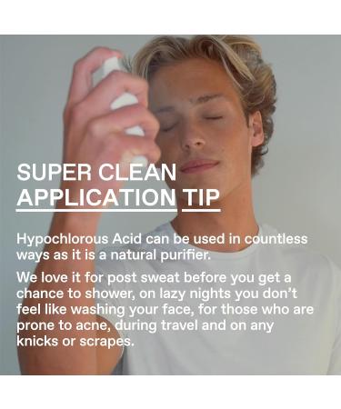 Super Clean Face Mist - Hypochlorous Acid Spray | Travel-Friendly Toner for Redness & Breakouts | Soothing Facial Spray for All Skin Types - 3 fl oz - Buy Online on GoSupps.com