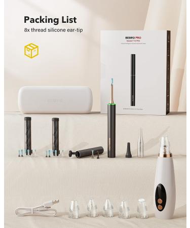 BEBIRDPRO T15 PRO Ear Wax Removal Tool with HD Camera | Otoscope Ear Cleaning Tool for iOS & Android | Includes Blackhead Vacuum | Premium Storage Box - Buy Online on GoSupps.com