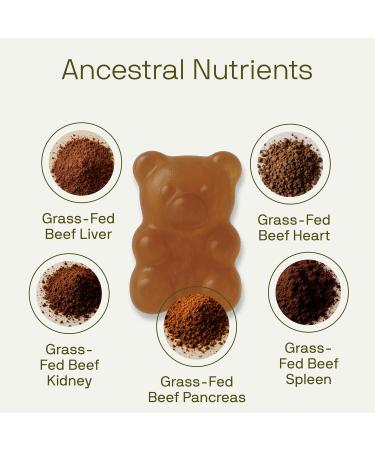 Nutriissa Beef Organ Gummies Grass-Fed Organ Blend for Nutrient-Rich Support Liver, Heart, Kidney, Pancreas & Spleen EPEB Certified 60 Lemon Flavored Gummies - Buy Online on GoSupps.com