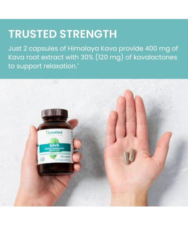 Himalaya Kava Herbal Supplement for Relaxation and Calm 30% Kavalactones Vegan Gluten Free 400 mg Kava Root Extract 60 Capsules - Buy Online on GoSupps.com