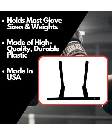 Chatelet Boxing Glove Wall Bracket Dryer | USA-Made Black Wall Display for Hanging Boxing Gloves to Dry - Buy Online on GoSupps.com
