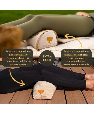 Buy Calm Elephant Original 2-in-1 Acupressure Pillow & Knee Roller - Relief for Knee Pain & Leg Tension - Premium Quality Pain Relief Solutions - Buy Online on GoSupps.com
