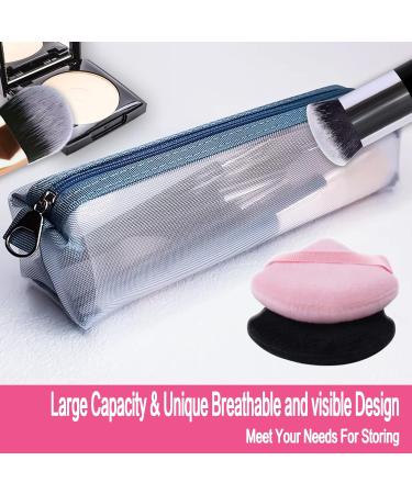 Large Travel Makeup Brush Holder with Zippered Design | Quick-Dry & Washable | Organzier Bag with Soft Powder Puff Sponge | Travel Case for Face Brushes - Buy Online on GoSupps.com