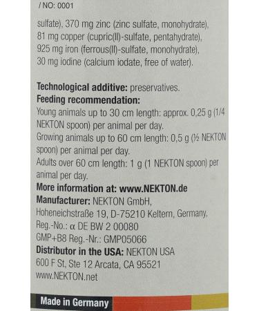Necton Iguana 222.54g - Premium Iguana Food (1-Pack) | International Shipping Available - Buy Online on GoSupps.com