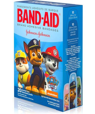 Buy Band-Aid Adhesive Bandages for Kids & Toddlers | Nickelodeon PAW Patrol | Assorted Sizes 20 ct | International Shipping Available - Buy Online on GoSupps.com