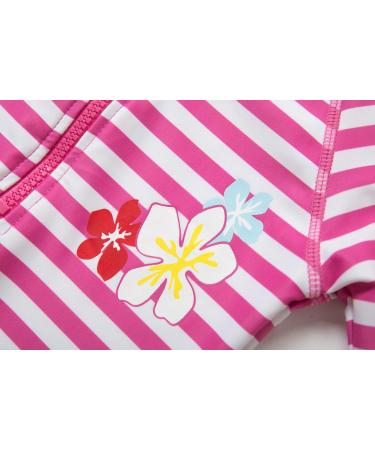 Bonverano Baby Girls Sunsuit UPF 50+ Swimsuit Set with Sun Hat - Stripe, One Size - Buy Online on GoSupps.com