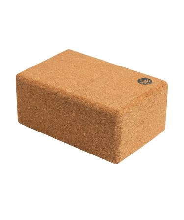 Manduka Yoga Cork Block  Supportive, Sustainable Cork with Non-Slip Surface, Exercise Accessory for Yoga, Pilates, and General Fitness 4" x 6" x 9" (Pack of 2)
