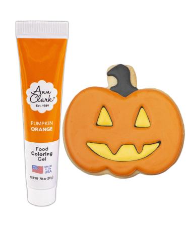 Ann Clark Pumpkin Orange Food Coloring Gel, .70 oz. (20 g) vegan, kosher, non-GMO Made in USA