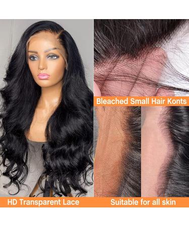 Eyefanniy 13X4 Body Wave Human Hair Lace Front Wig 18 Inch - Pre Plucked with Baby Hair, 180% Density for Black Women | HD Transparent Lace Frontal - Buy Online on GoSupps.com