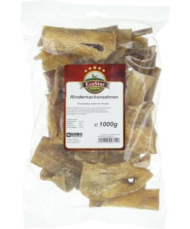 EcoStar Dog Snack Beef Neck Tendons 1kg - Premium Natural Treats for Dogs | Healthy Chews for All Breeds - Buy Online on GoSupps.com