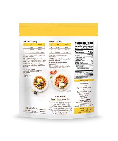 GoSupps.com - Simple Mills Almond Flour Pancake & Waffle Mix Original 12 oz (340 g) - Buy Online on GoSupps.com
