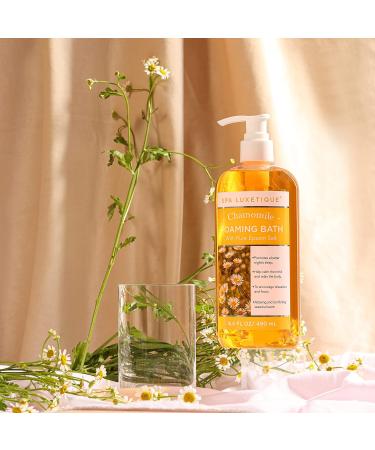 Gel Douche Bain Moussant Spa de Luxe avec Sel d'Epsom Pur Parfum Rose et Camomille Bain Moussant Hydratant L'Huile d'Amande Cadeau d'Anniversaire Cadeau Relaxant pour Femme (2 X 490 ml) - Buy Online on GoSupps.com