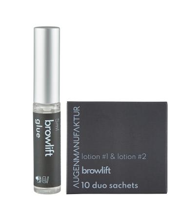 Augenmanufaktur Eyebrow Lift Kit - Browlift shapes & fixes eyebrows naturally long-lasting 3D effect (Base Kit Sachets)
