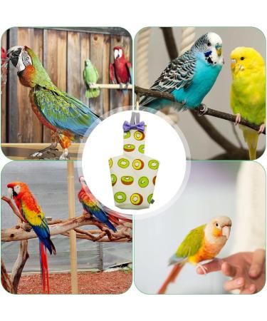 EsEico Reusable Parrots Nappy Pure Cotton Bird Washable Diapers Soft Parrot Nappy Multicoloured Printed Design Adjustable Cotton Fabric Pee Pads for Medium Parrots Cockatiels and Lovebirds. Kiwi - Buy Online on GoSupps.com