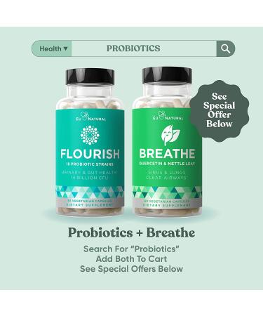 Eu Natural BREATHE - Sinus & Lungs Support - 60 Vegetarian Capsules - Buy Online on GoSupps.com