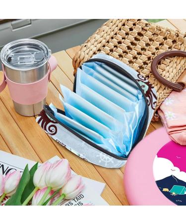 Shop Cute Portable Women's Binding-Storage Bags for Menstrual Cups & Tampons - Ideal for Teen Girls | Multicolored Jellyfish & Whale Design - Buy Online on GoSupps.com