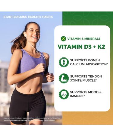 2 Pack Plant Vitamin D3 K2 Liquid 10000 IU w/ Vegan Omega-3 & Coconut MCT Oil - Maximum Strength Vitamin D Supplement No Fillers Non-GMO K2 as MK7 for Bones Muscles & High Absorption-2 Fl Oz 2 Fl Oz (Pack of 2) - Buy Online on GoSupps.com