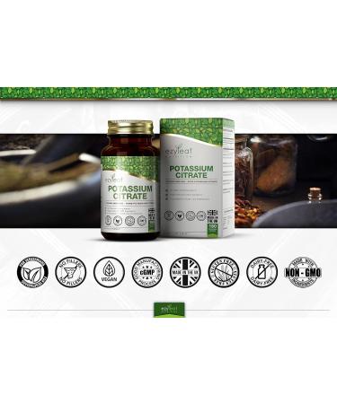 Ezyleaf Nutrition Potassium Citrate Capsules | 180 High Strength 1000mg Potassium Citrate | Clean Formula | Potassium Supplements - Buy Online on GoSupps.com