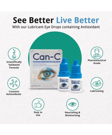 Can-C Eye Drops - Three Boxes, 6 Vials, 0.17 Fl Oz (Pack of 3) - Buy Online on GoSupps.com