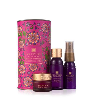 SPA CEYLON Sleep Intense Wellness Trio Set | Intensive Spa Essentials for Deep Rest | Ayurvedic Pampering Kit | Natural Ingredients