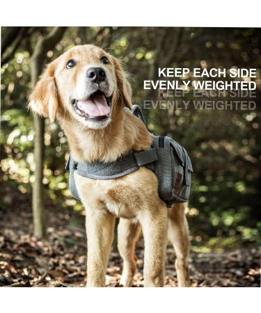 OneTigris Hoppy Camper 2.0 Dog Backpack - Tear-Resistant Hiking & Camping Pack for M/L Size Dogs (Large Grey) | International Shipping Available - Buy Online on GoSupps.com