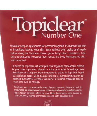Topiclear Number One Black Soap 3.5Oz - Best Natural Skin Care for All Skin Types | Buy Internationally - Buy Online on GoSupps.com