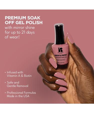 Red Carpet Manicure Gel Nail Polish - Fortify & Protect UV Gel Nail Polish Infused with Vitamin A & Biotin Nail Gel Polish - UV Nail Gel - Suave In Mauve LED Nail Gel Color 0.3 Fl. Oz. - Buy Online on GoSupps.com
