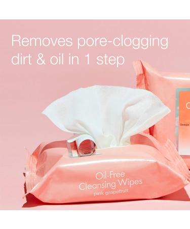 Neutrogena Oil-Free Acne Face Towelettes with Pink Grapefruit, 25 Count - Buy Online on GoSupps.com