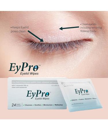 Shop Eyelid Wipes (Qty 24) - Cleanse Soothe & Refresh with Tea Tree Oil for Demodex Blepharitis & More - Buy Online on GoSupps.com