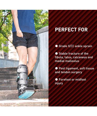 ZOYER Recovery+ 17 Pro Walker Boot with Dual Pumps - Medium Size Air Cam Fracture Boot for Universal Fit on Left or Right Foot - Buy Online on GoSupps.com
