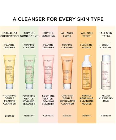 Clarins Purifying Gentle Foaming Cleanser - Salicylic Acid Formula | 4.2 Fl Oz - Buy Online on GoSupps.com