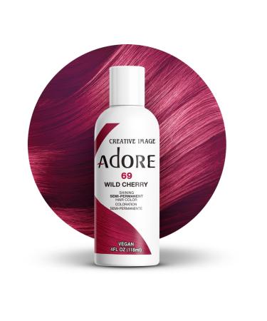 Adore Shining Semi Permanent Hair Colour 69 Wild Cherry 69 Wild Cherry 118 ml (Pack of 1)