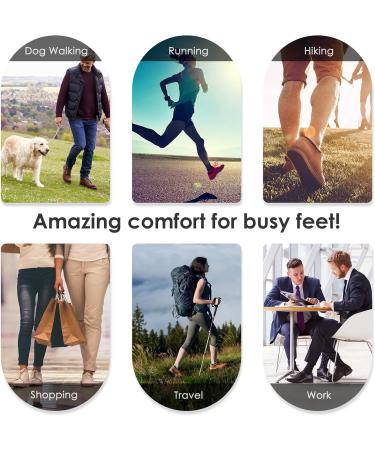 Premium Insoles for Neutral Arch Support & Plantar Fasciitis Relief | Maximum Cushioning | Men s 12-13 & Women s 8.5-10.5 | Sky Blue & Black - Buy Online on GoSupps.com
