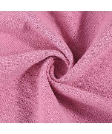 Nursling Women's Summer Linen Capris with Pockets - XXL, Elastic Waist, Drawstring - Pink - Buy Online on GoSupps.com